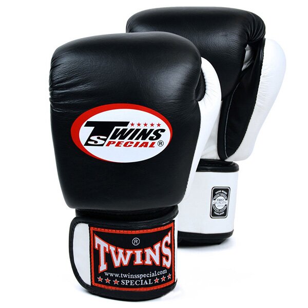 Боксерские перчатки Twins 10oz Black White