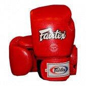 Боксерские перчатки Fairtex Competition Safety Gloves Red