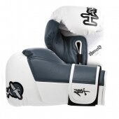 Боксерские перчатки Hayabusa Tokushu 14oz White Steel Blue