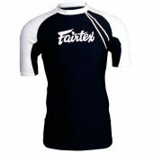 Рашгард Fairtex короткий рукав Black White