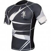 Рашгард Hayabusa Metaru корот рукав Black White