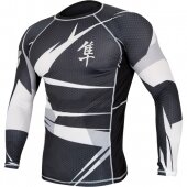 Рашгард Hayabusa Metaru лонгслив Black White