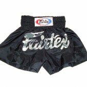 Шорты Fairtex Black Nylon Thai Shorts