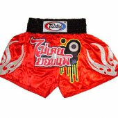 Шорты Fairtex Never Give Up Muay Thai Shorts Red
