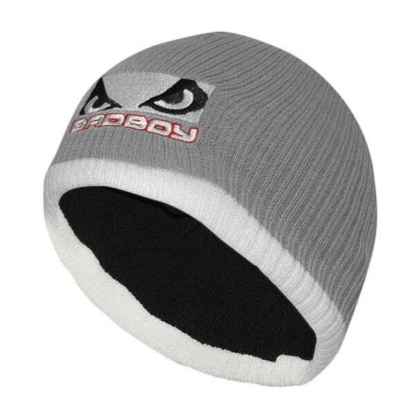 Шапка Bad Boy Ribbed Beanie Grey